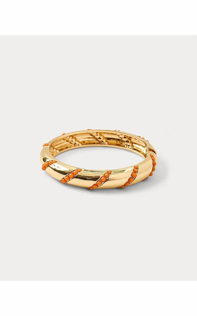 NEW LILLY PULITZER women's zesty bracelet in sunset orange